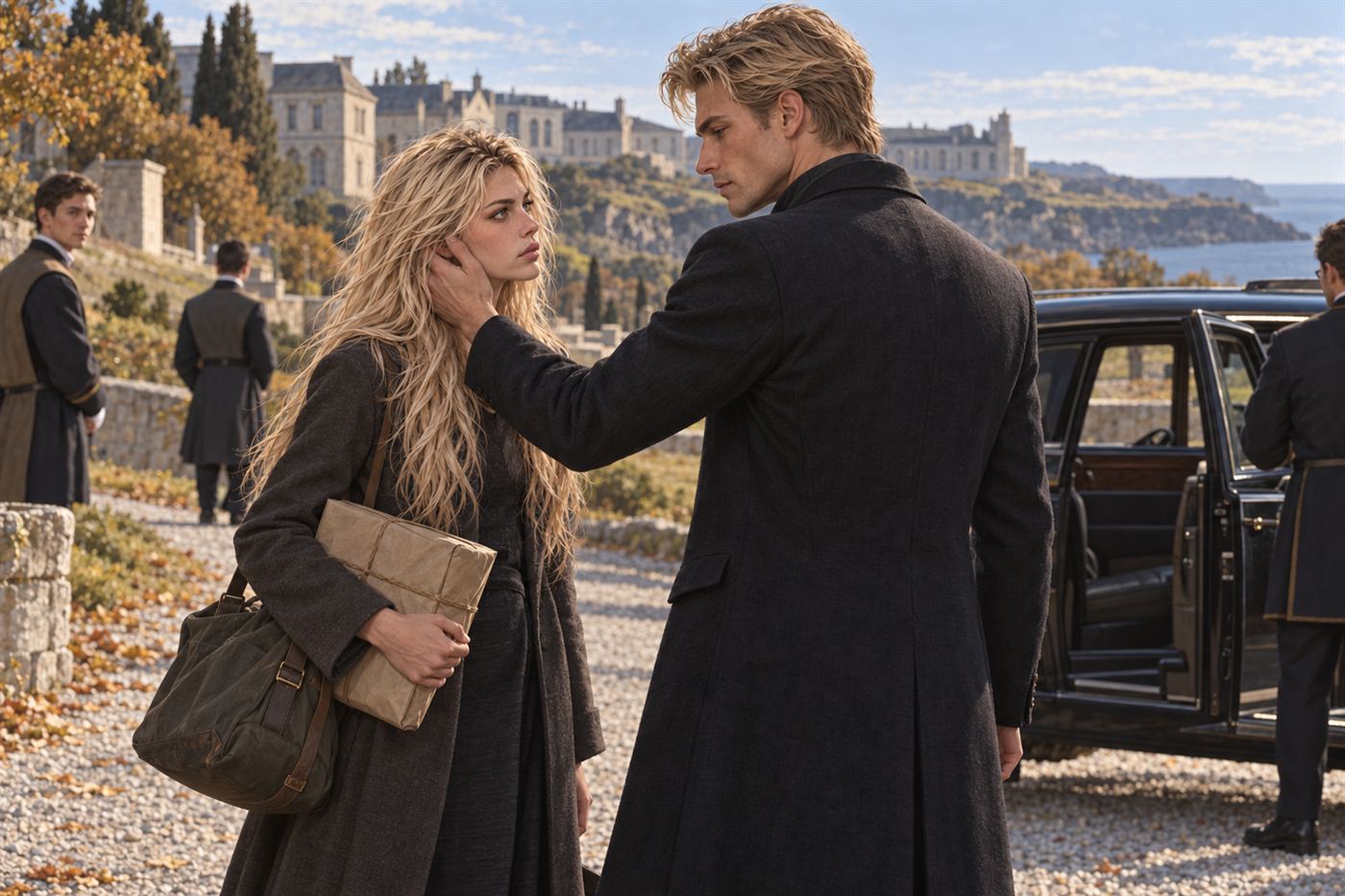 His Hand on the Side of Her Face