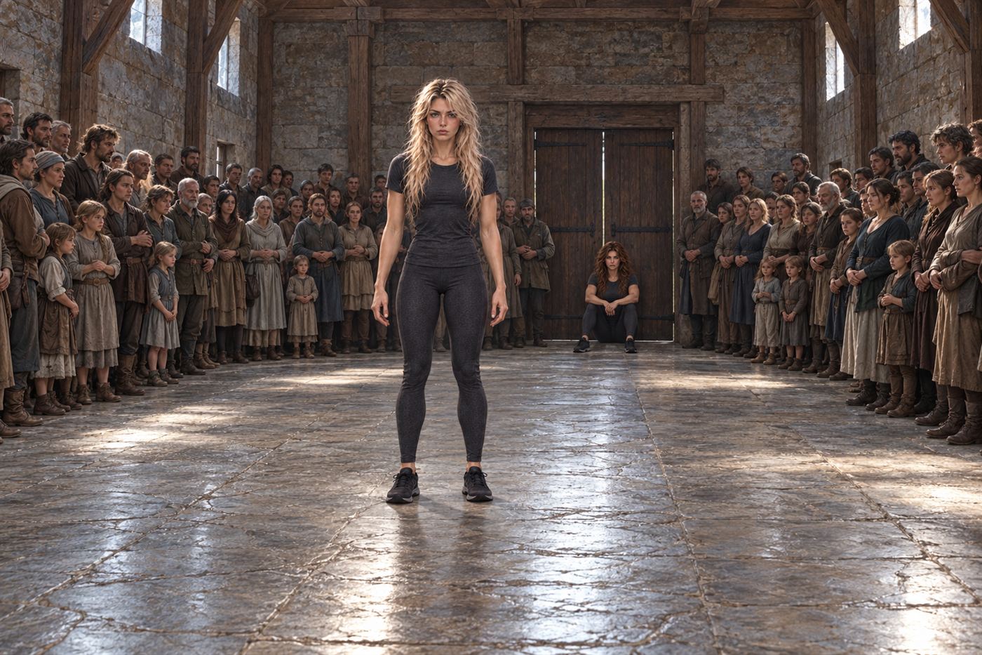A Hundred and Nine People Along the Walls