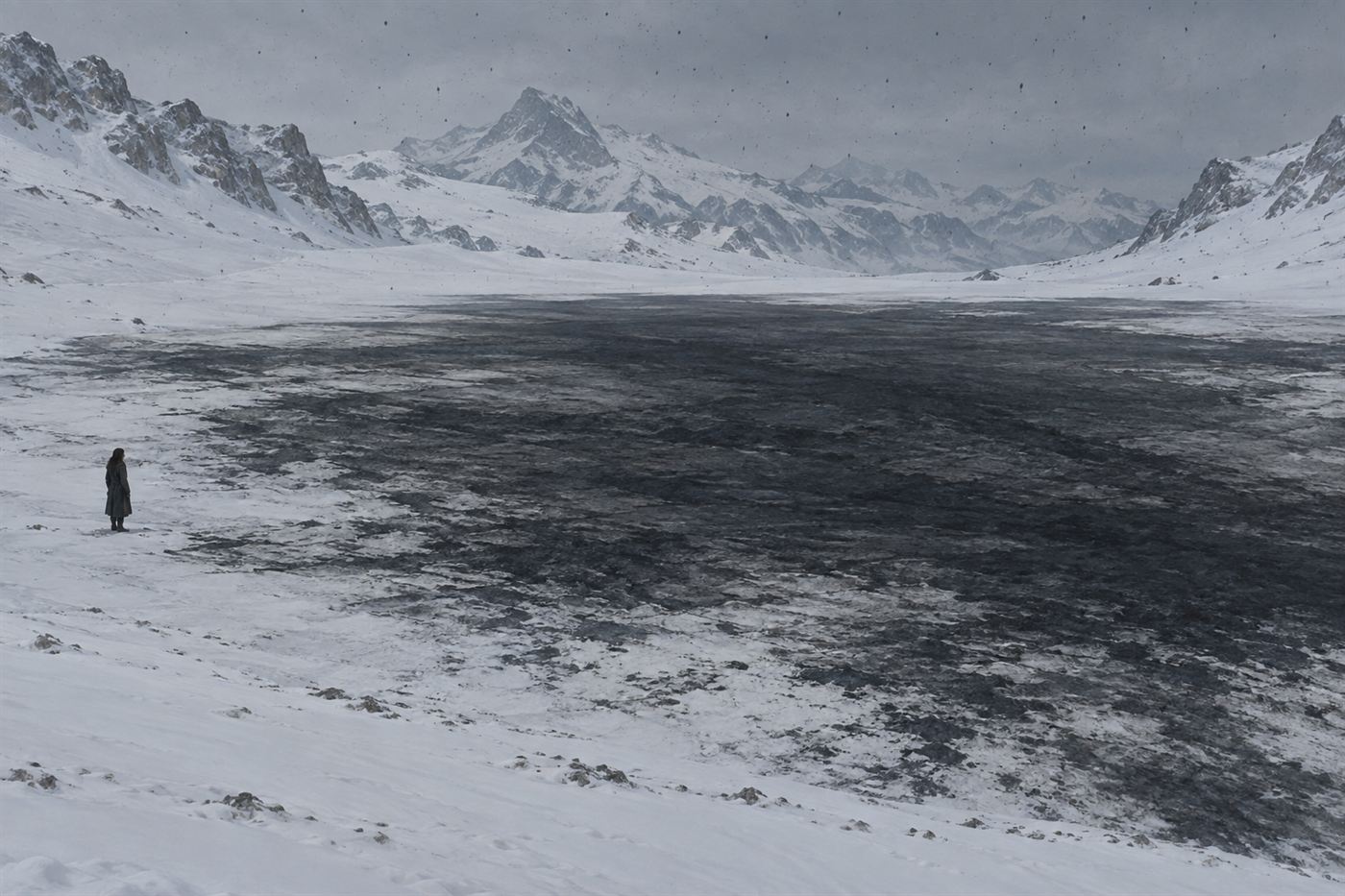 Four Hundred Yards Where the Snow Had Gone Black