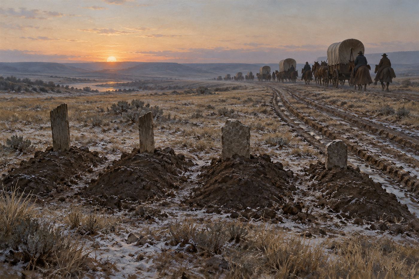 Fourteen Graves Behind Them