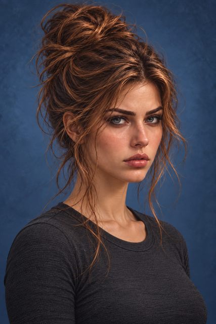 High Messy Bun