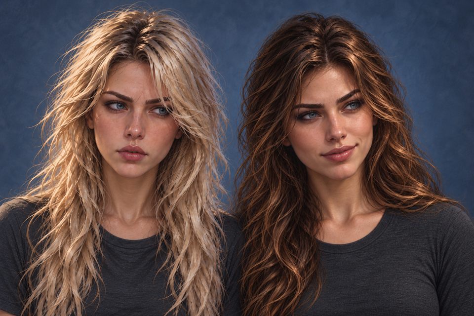 Contrasting Expression Portrait