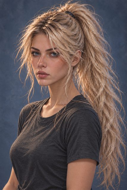 High Practical Ponytail